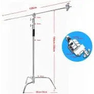 ANDYCINE C Stand Heavy Duty 100% Metal Max 10.8ft/330cm with 4.2ft/128cm Holding Arm Adjustable Light stand