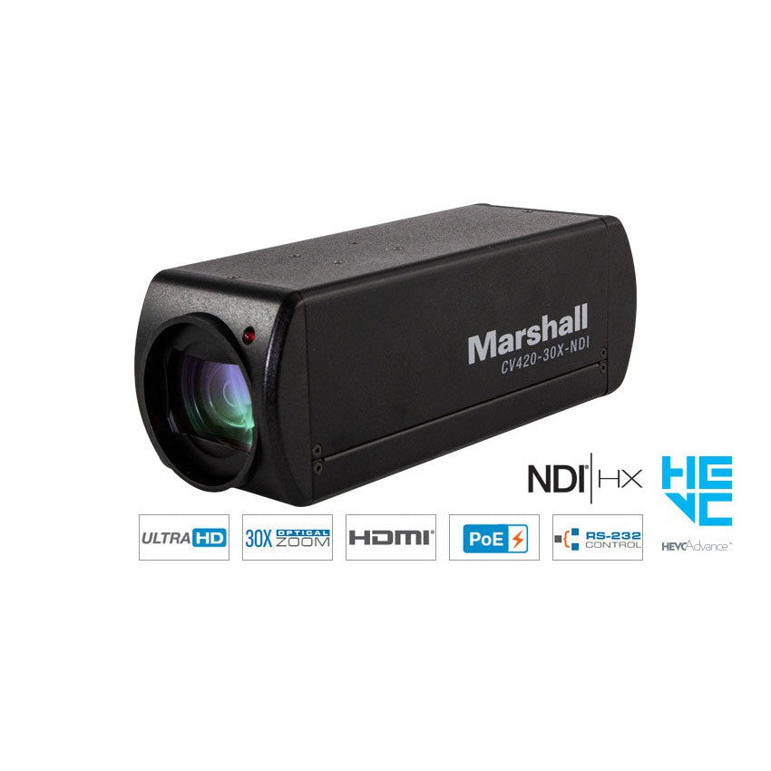 Marshall CV420-30X-NDI 30X Zoom UHD NDI Camera