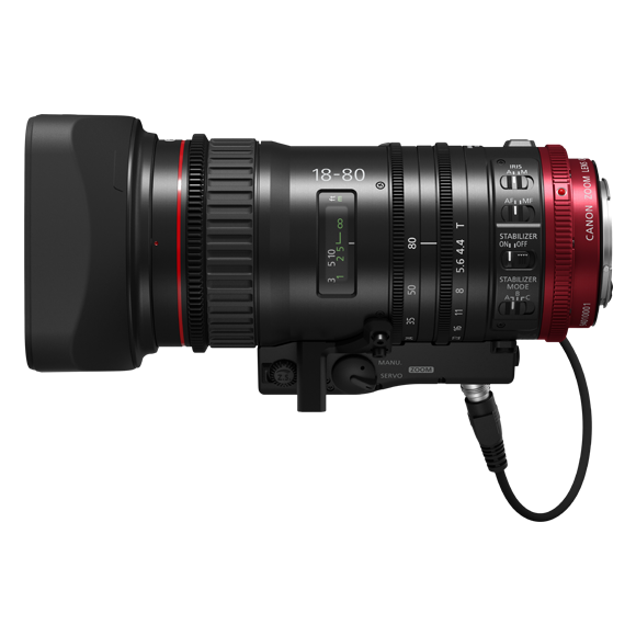 Canon CN-E 18-80mm T4.4 COMPACT-SERVO EF-Mount Cinema Zoom Lens